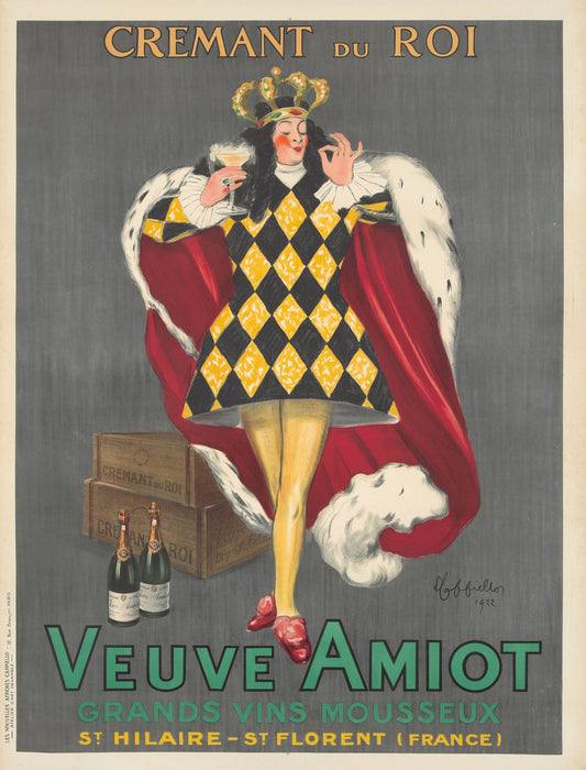 "Veuve Amiot Cremant du Roi" de Leonetto Cappiello | Póster impreso