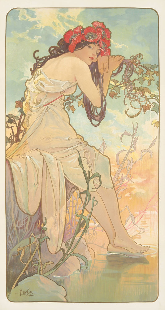 "El Verano" de Alphonse Mucha