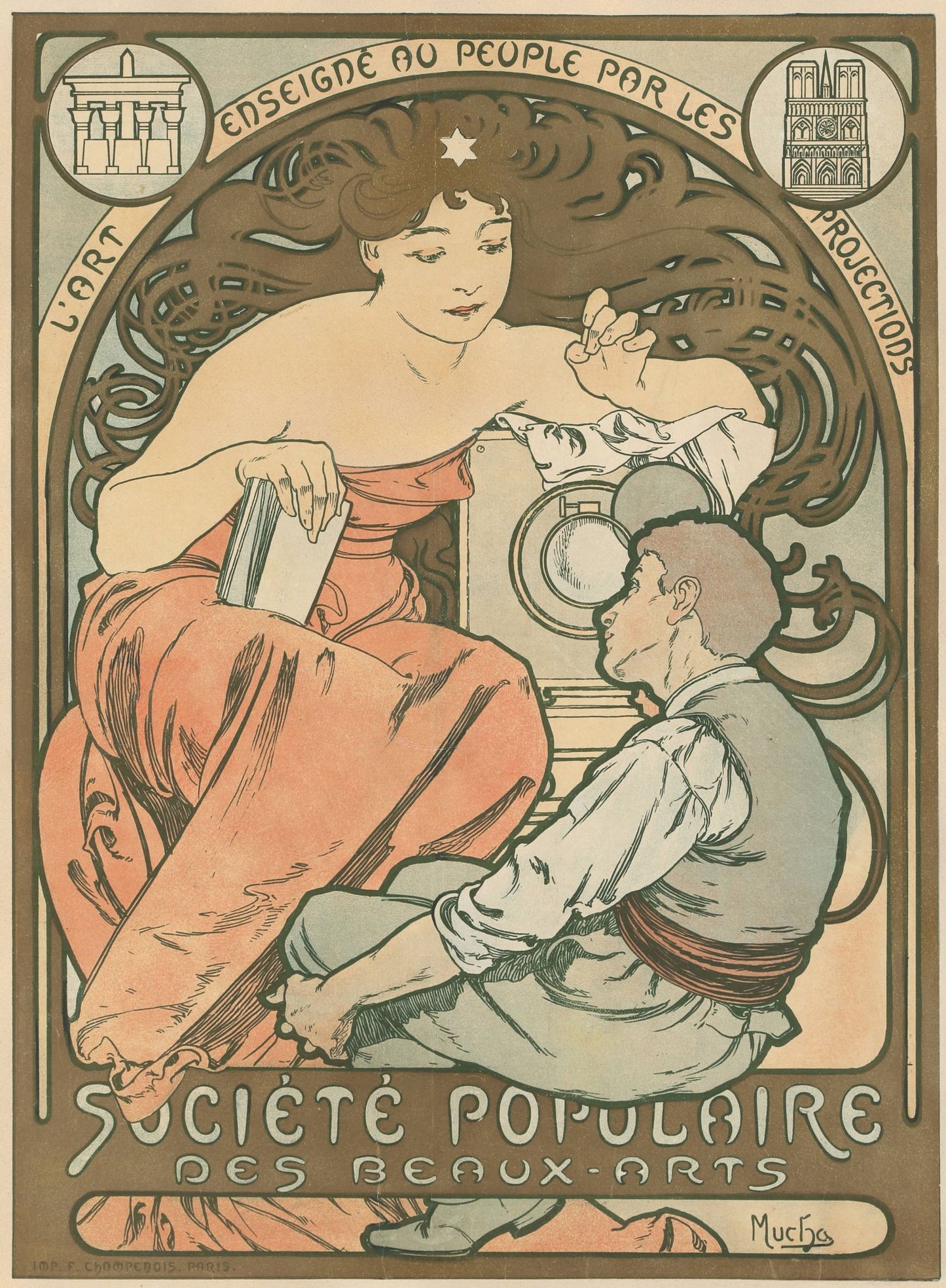 "Société Populaire des Beaux-Arts" de Alphonse Mucha