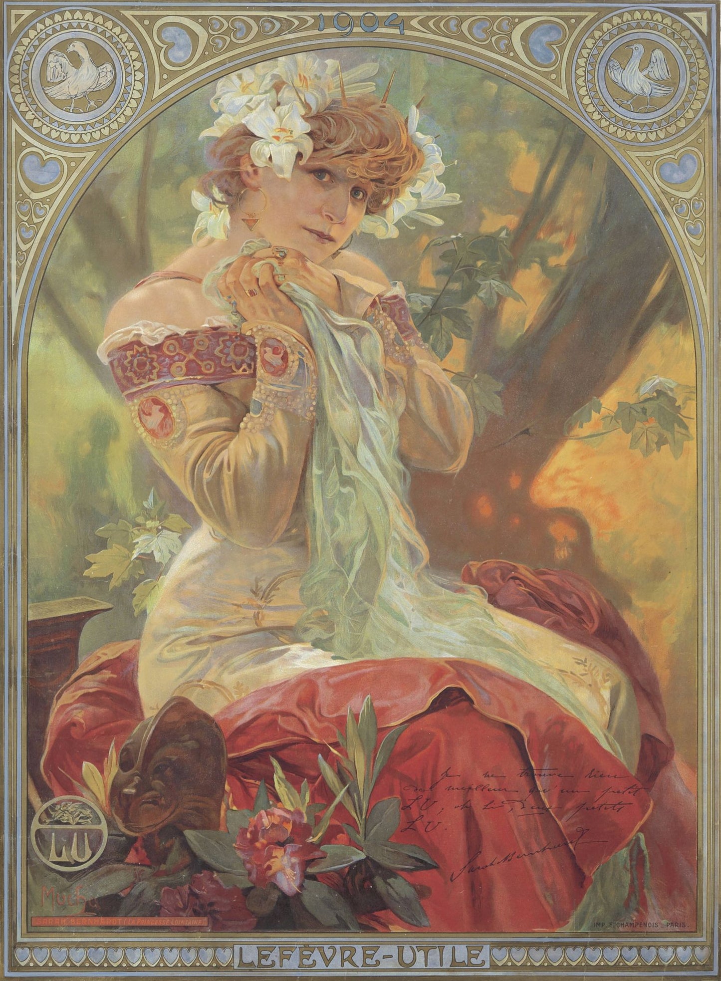 "Lefèvre-Utile" de Alphonse Mucha