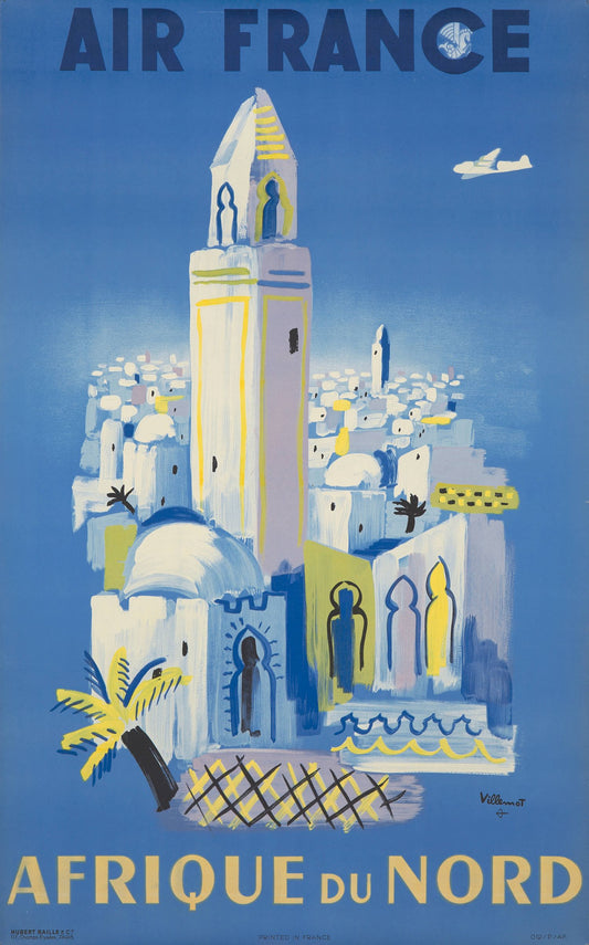 Póster vintage de Air France, por Bernard Villemot
