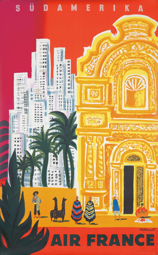 "Sudamérica" de Bernard Villemot para Air France
