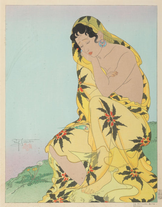 Arte Japonés - El Periquito Muerto, Célebes de Paul Jacoulet