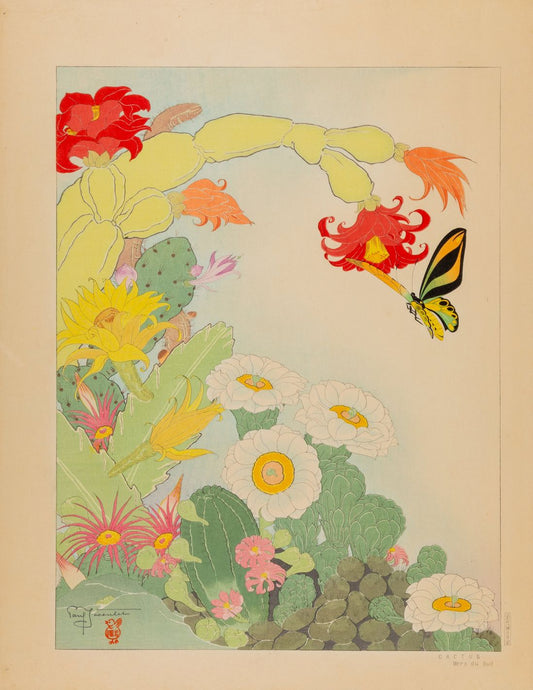 Arte Japonés - Flores de Cactus de Paul Jacoulet