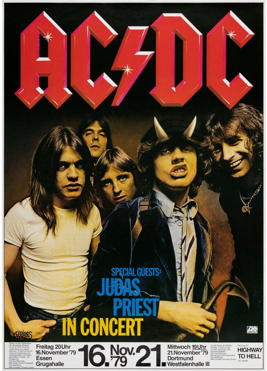 AC/DC con Judas Priest de invitado en vivo (noviembre 1990)