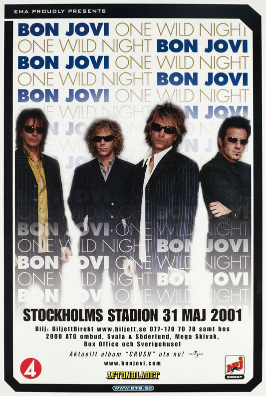 Bon Jovi en concierto en Suecia (mayo 2001)