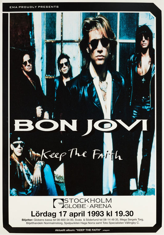 Bon Jovi en concierto en Suecia (abril 1993)