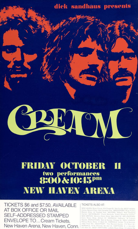 Cream en vivo en el New Haven Arena, New Haven (1968)