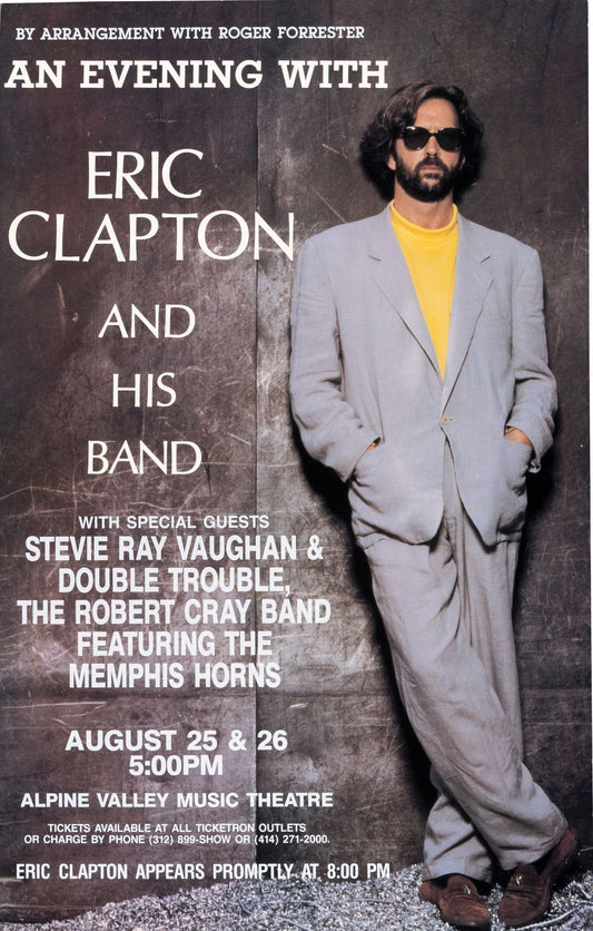 Eric Clapton y su banda (agosto 1990)