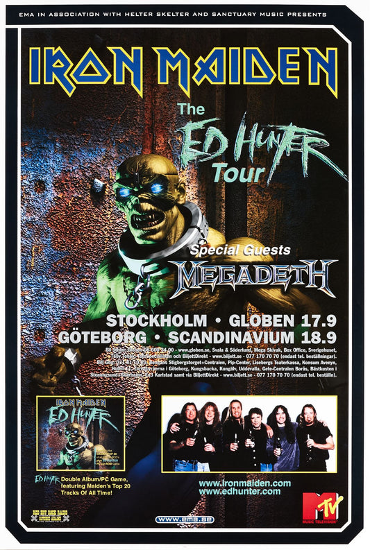 Iron Maiden en concierto en Suecia (septiembre 1999)