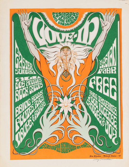 Easter Sunday en concierto en Elysian Park, Los Angeles, CA (1967)