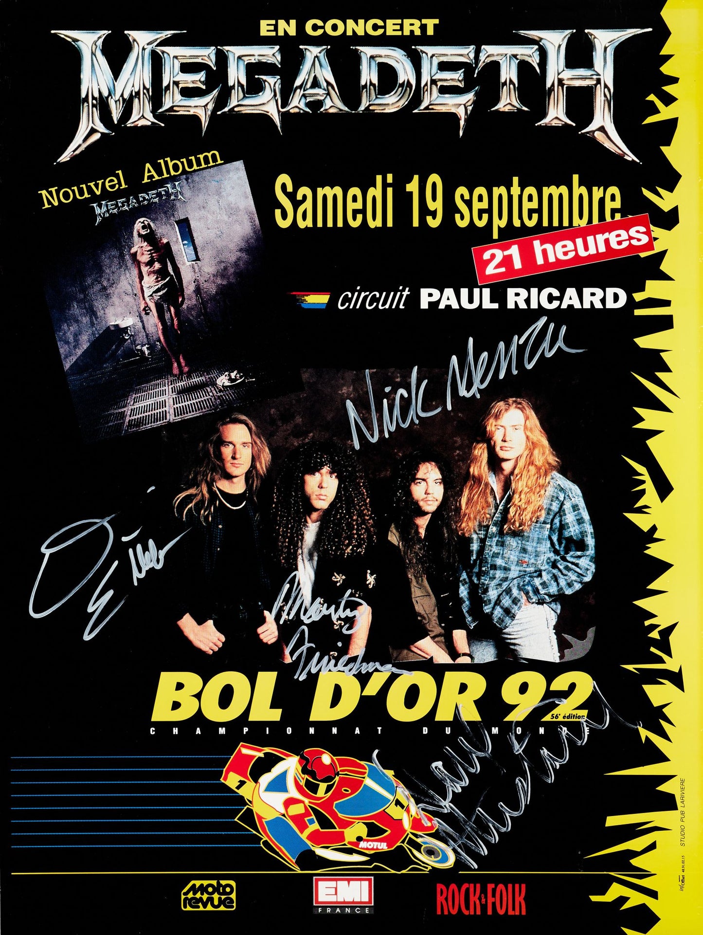 Megadeth en concierto (septiembre 1992)