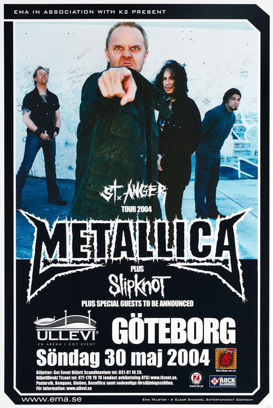 Metallica en concierto en Suecia (mayo 2004)