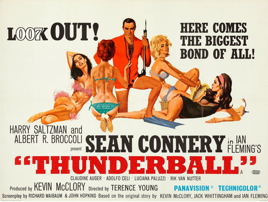 James Bond Thunderball (1965) Look out Sean Connery