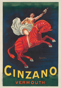 "Cinzano Vermouth" de Leonetto Cappiello con 'Vermouth' abajo