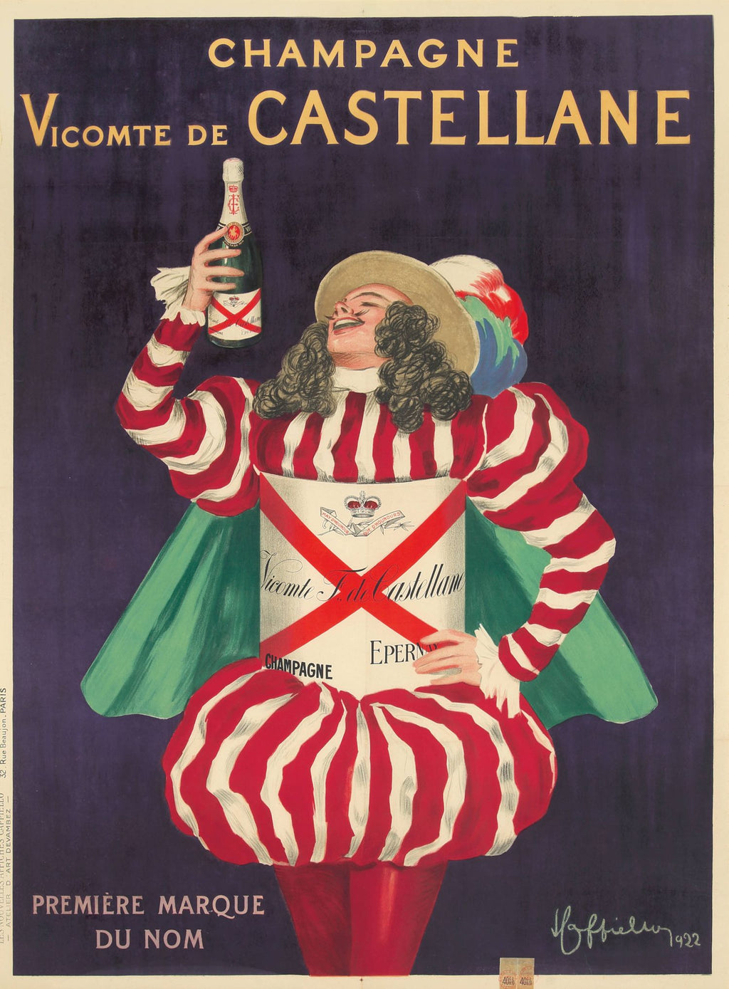 "Champagne Vicomte de Castellane" de Leonetto Cappiello