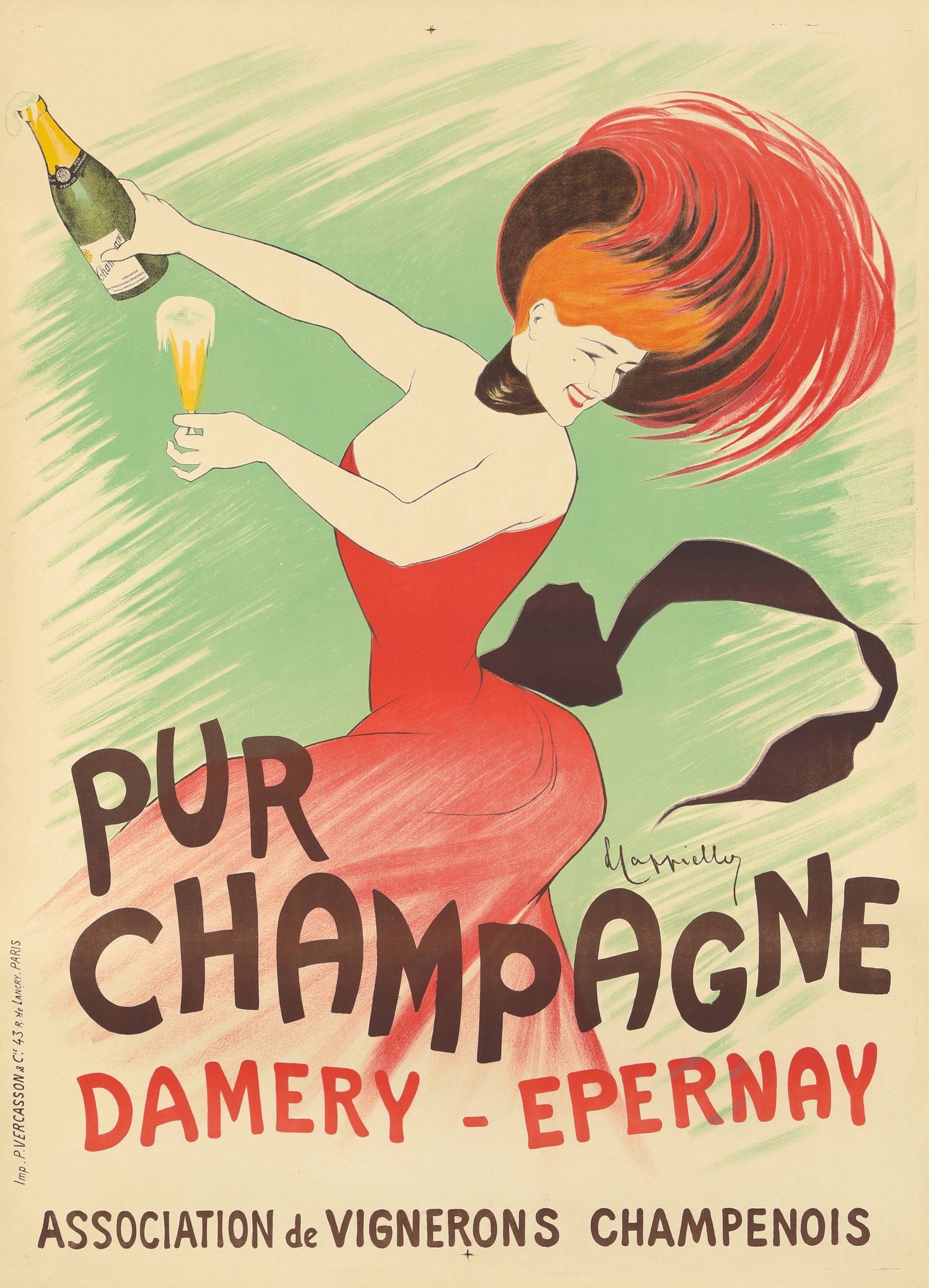 "Pur Champagne Damery - Épernay" de Leonetto Cappiello