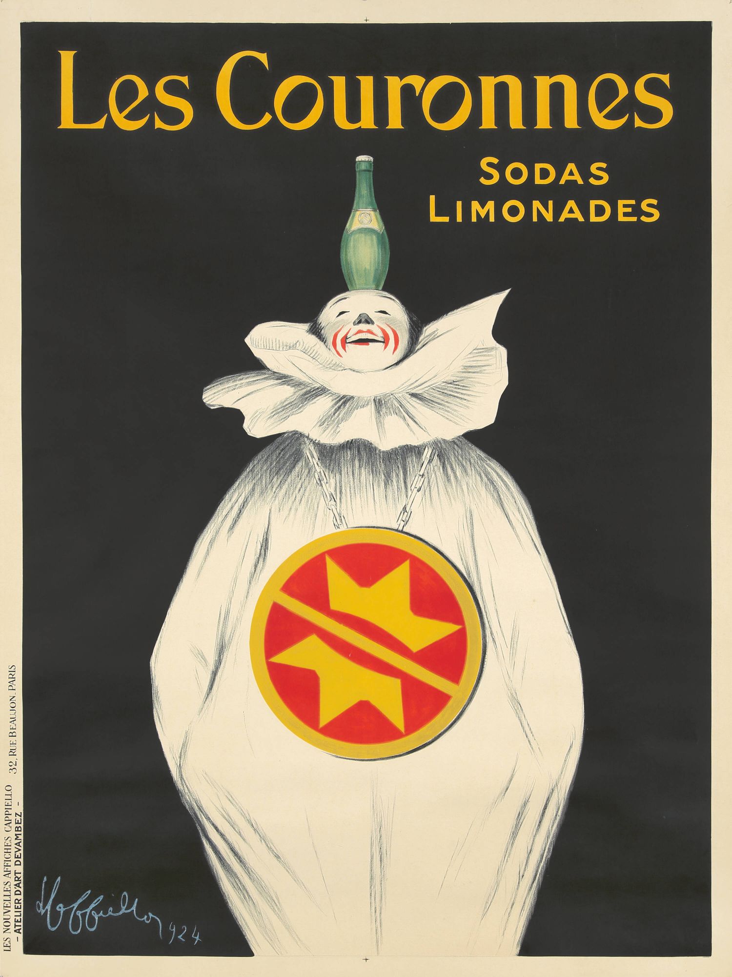"Les Couronnes Sodas Limonades" de Leonetto Cappiello