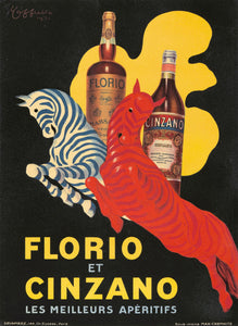 "Florio y Cinzano" de Leonetto Cappiello
