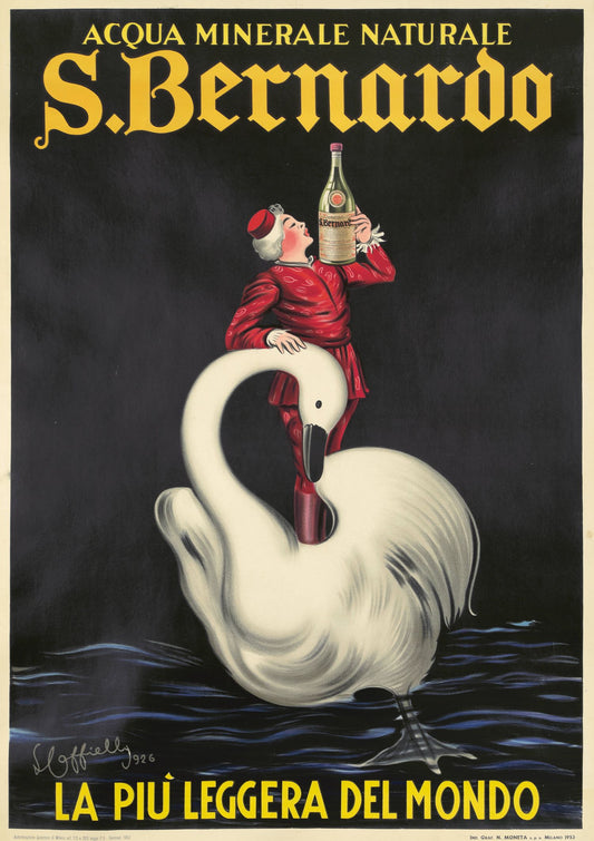 "Agua Mineral Natural S. Bernardo" de Leonetto Cappiello | Póster impreso