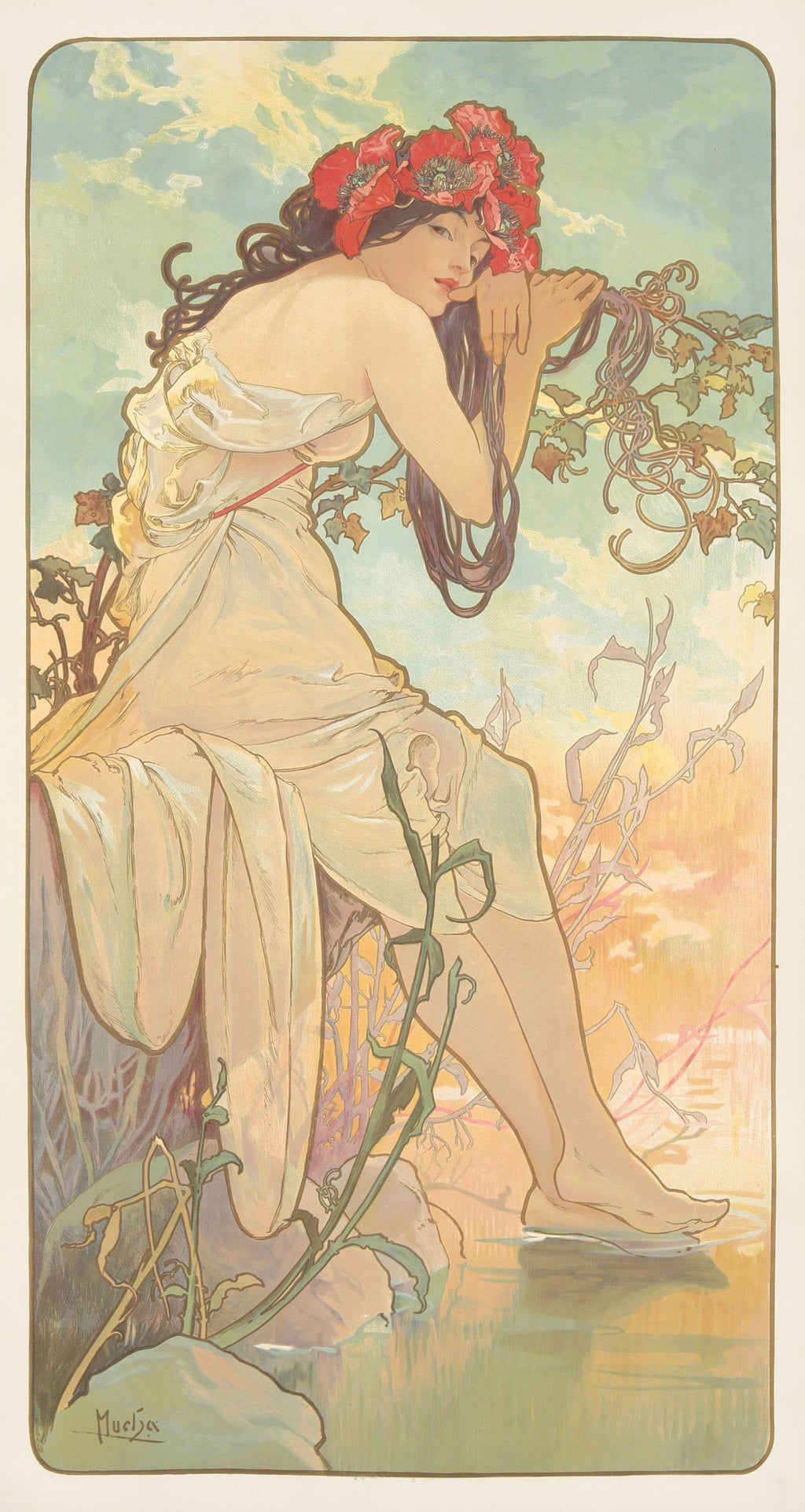 "El Verano" de Alphonse Mucha
