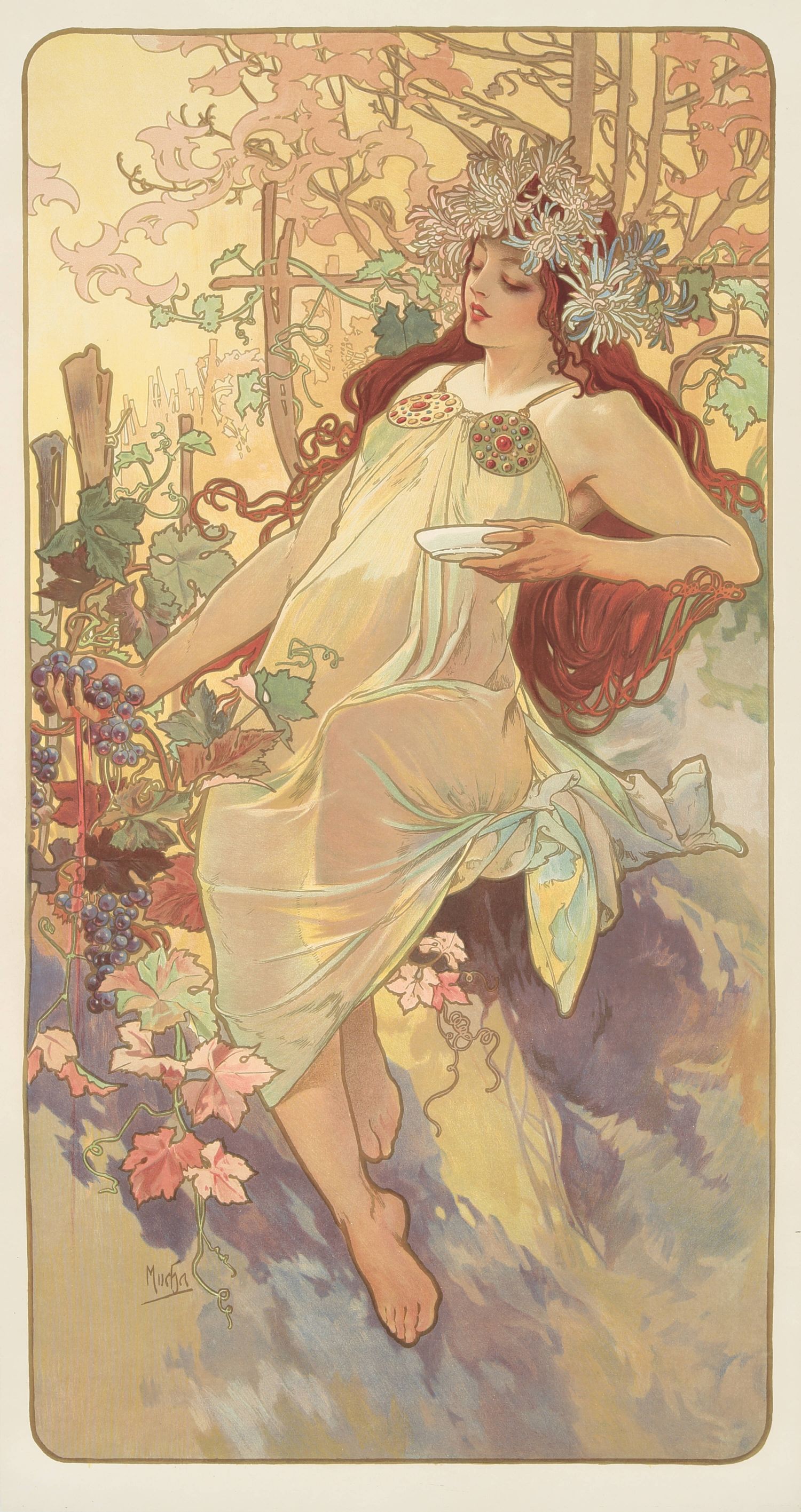 "El Otoño" de Alphonse Mucha