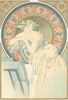"Primrose and Feather" de Alphonse Mucha