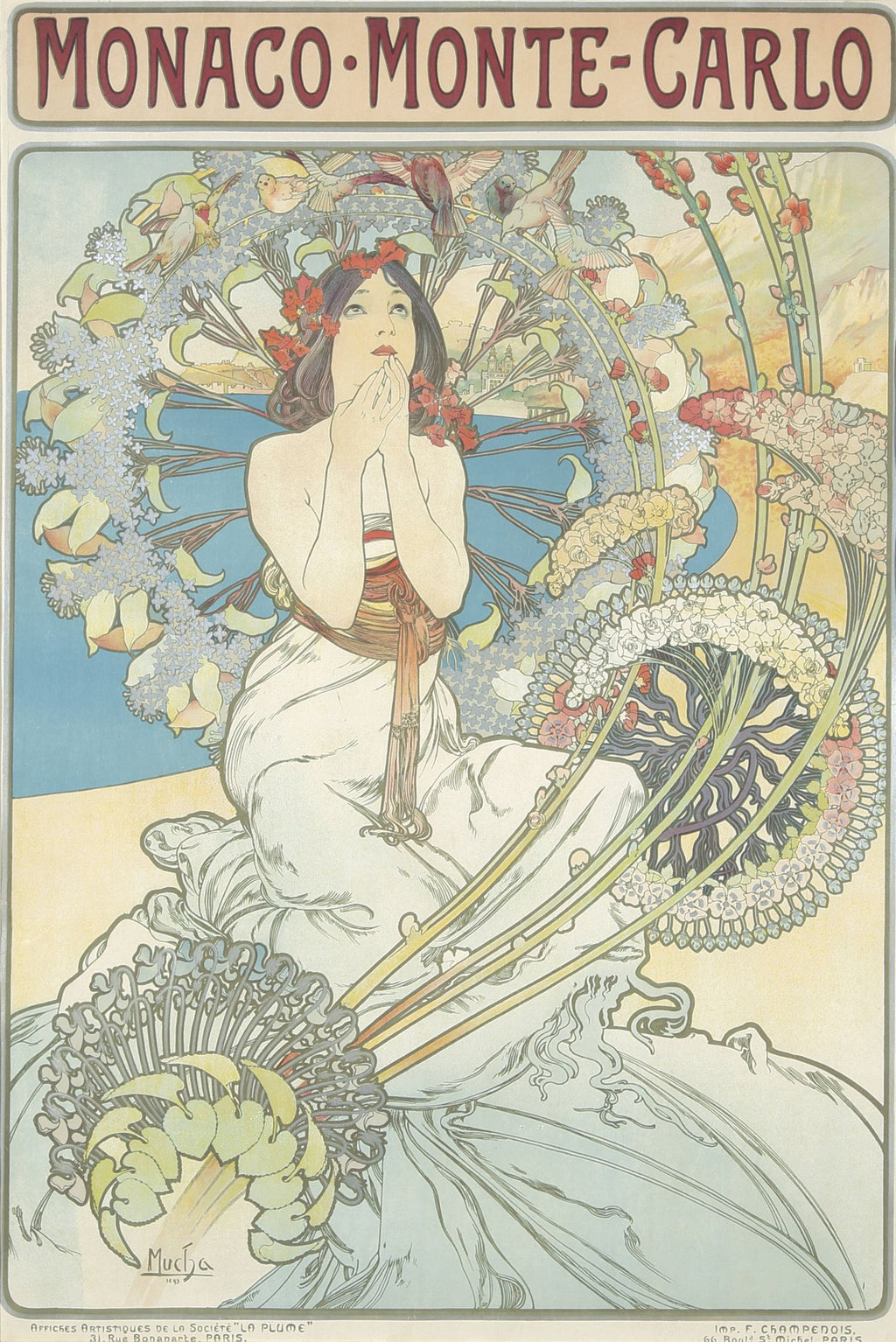 "Monaco Monte-Carlo" de Alphonse Mucha