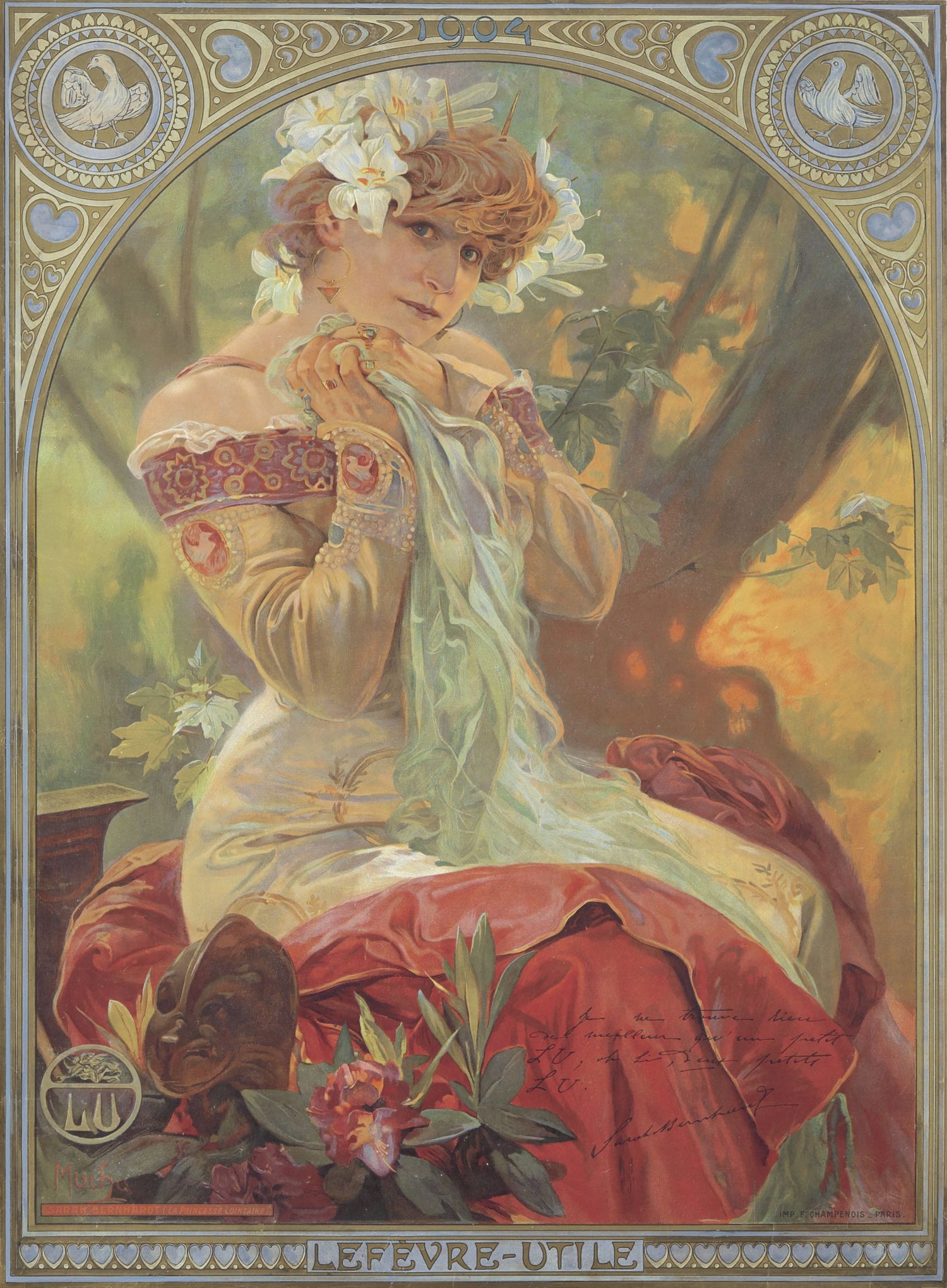"Lefèvre-Utile" de Alphonse Mucha