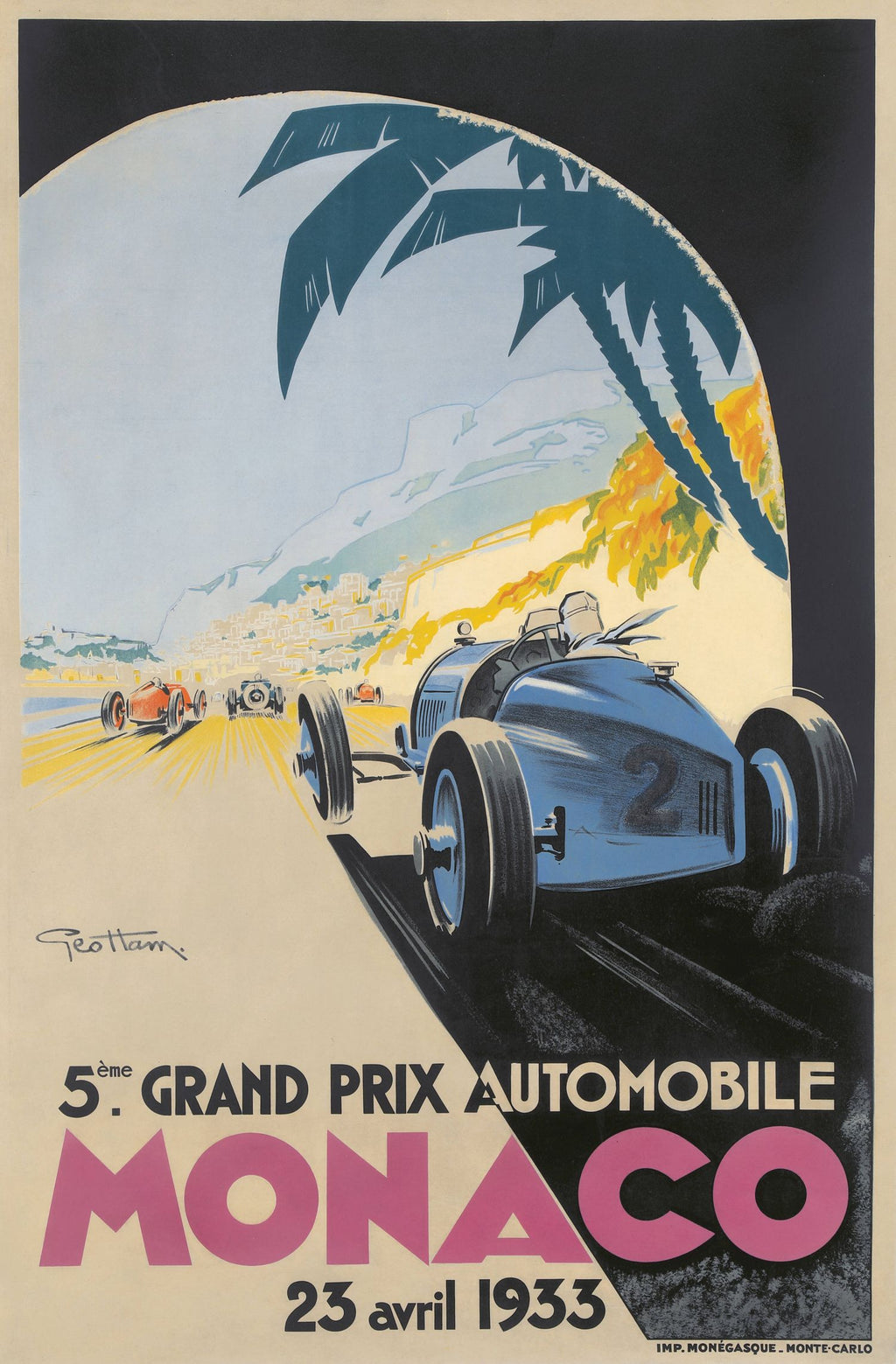 "5º Gran Premio de Automóviles de Mónaco 1933" de Géo Ham