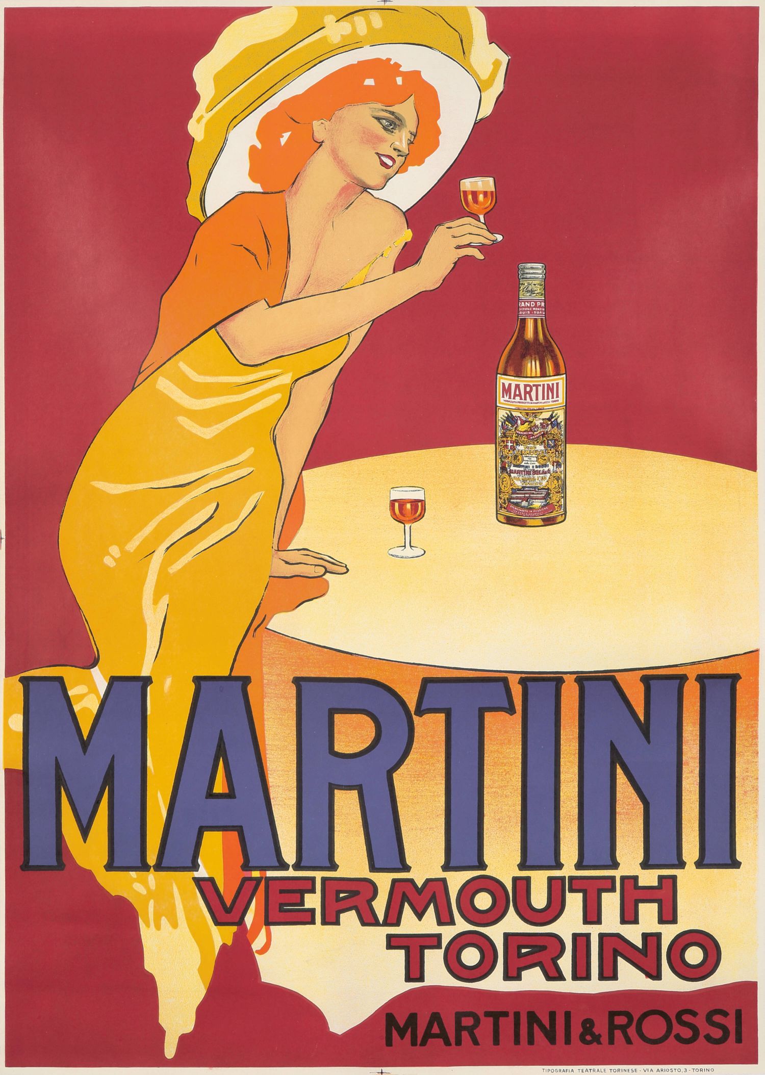 "Martini Rosso" de Marcello Dudovich