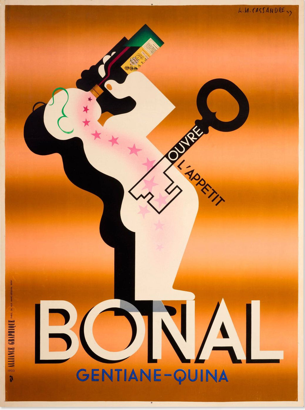 "Bonal Gentiane-Quina" de A. M. Cassandre
