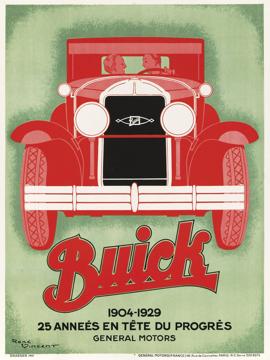 "Buick, 1904-1929: 25 años a la cabeza del progreso" de René Vincent