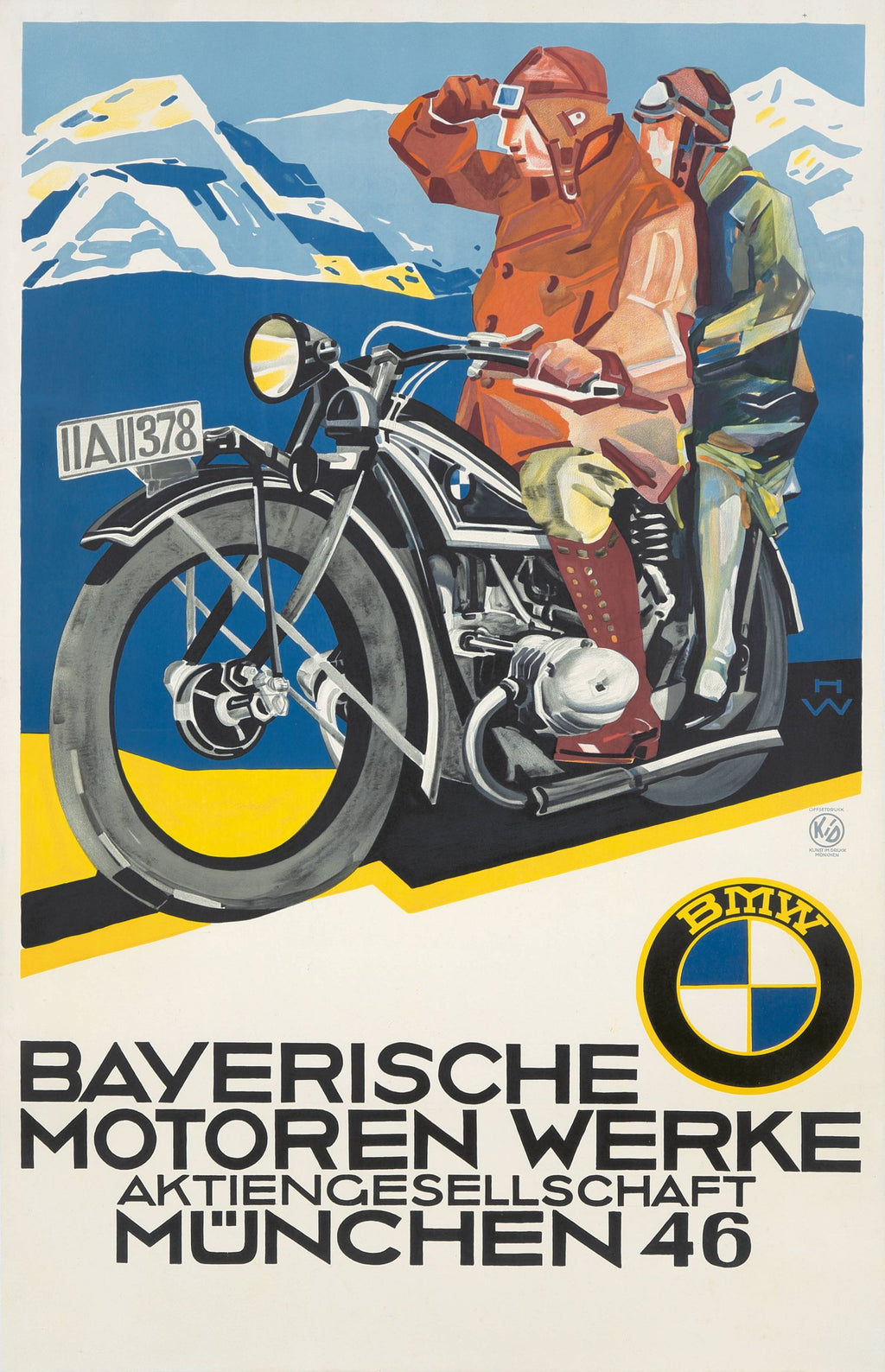 Póster de "BMW Motocicletas"