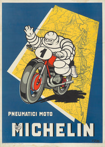 “Bibendum en las Alturas: El Espíritu Aventurero de Michelin sobre Dos Ruedas” de F. Zetti