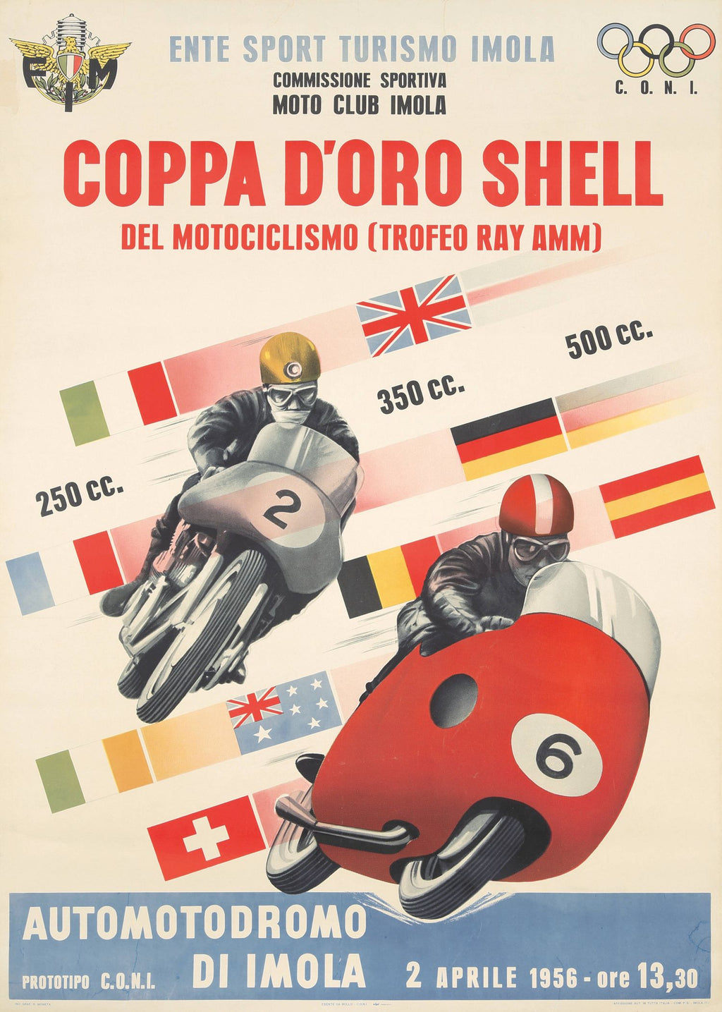 Póster de la "Copa de Oro Shell del Motociclismo (Trofeo Ray Amm)"