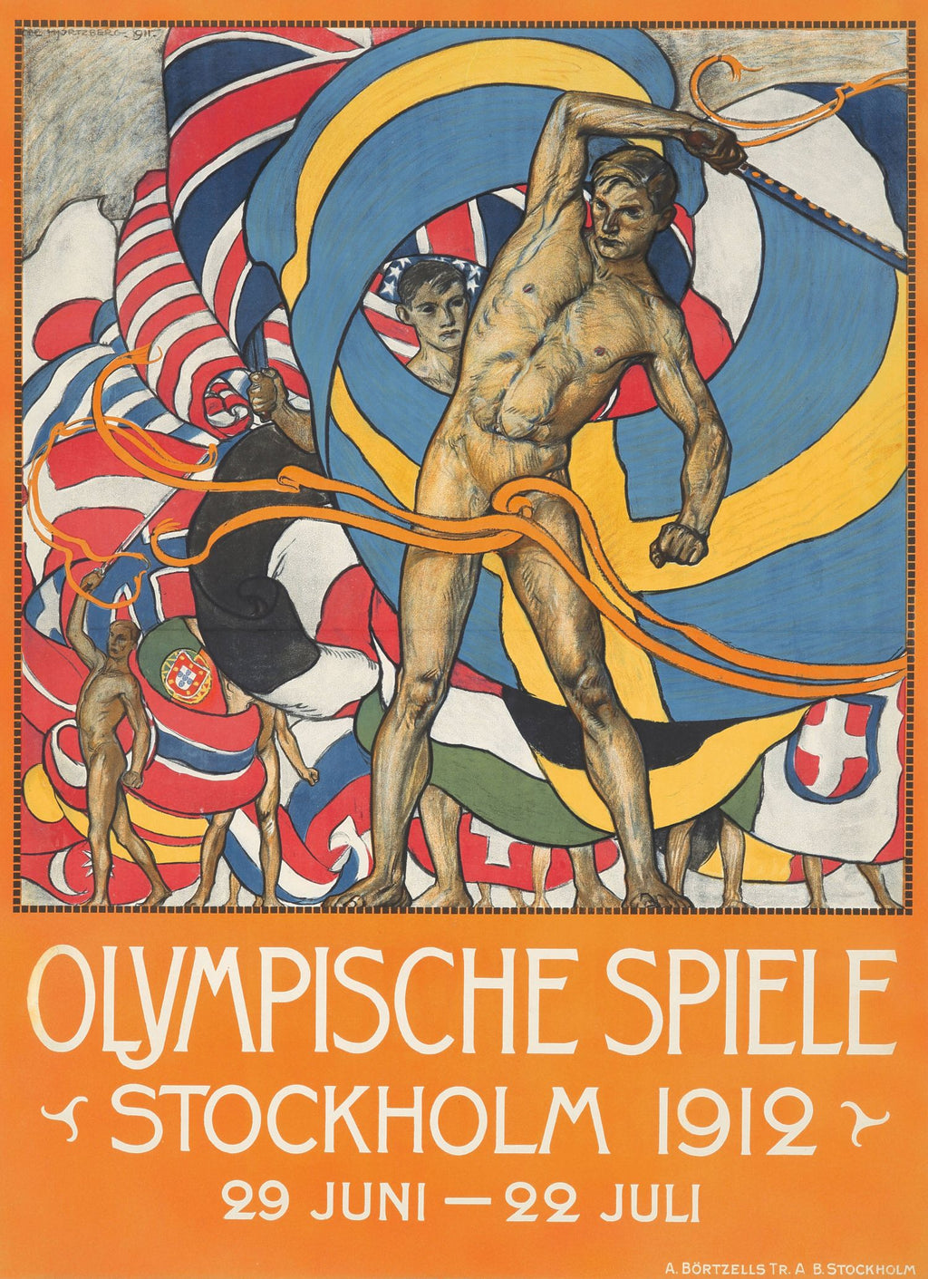 "Juegos Olímpicos de Estocolmo 1912" de Olle Hjortzberg