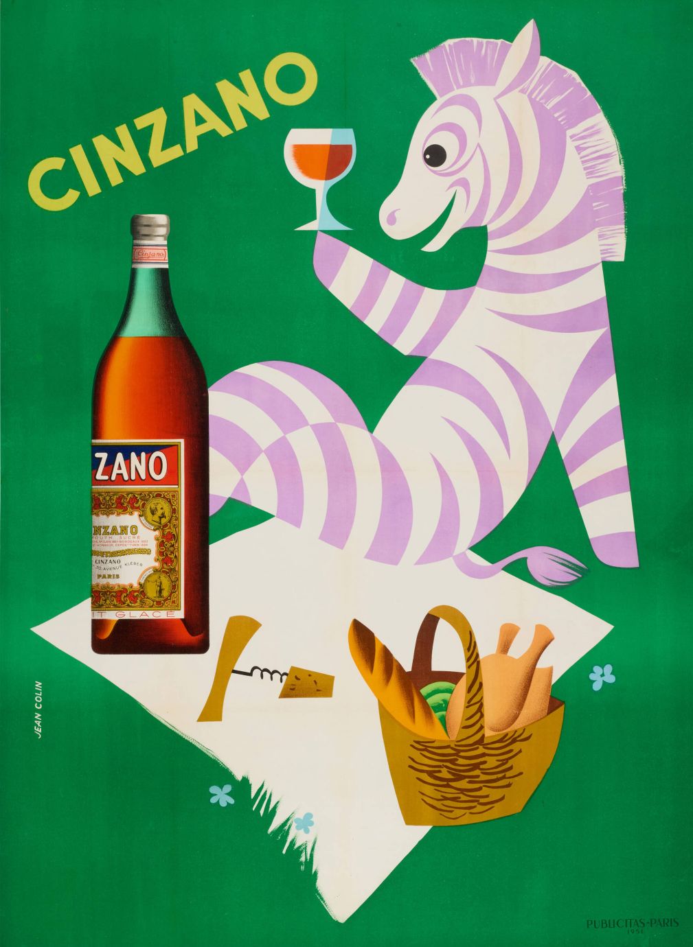 "Cinzano Cebra" de Jean Colin