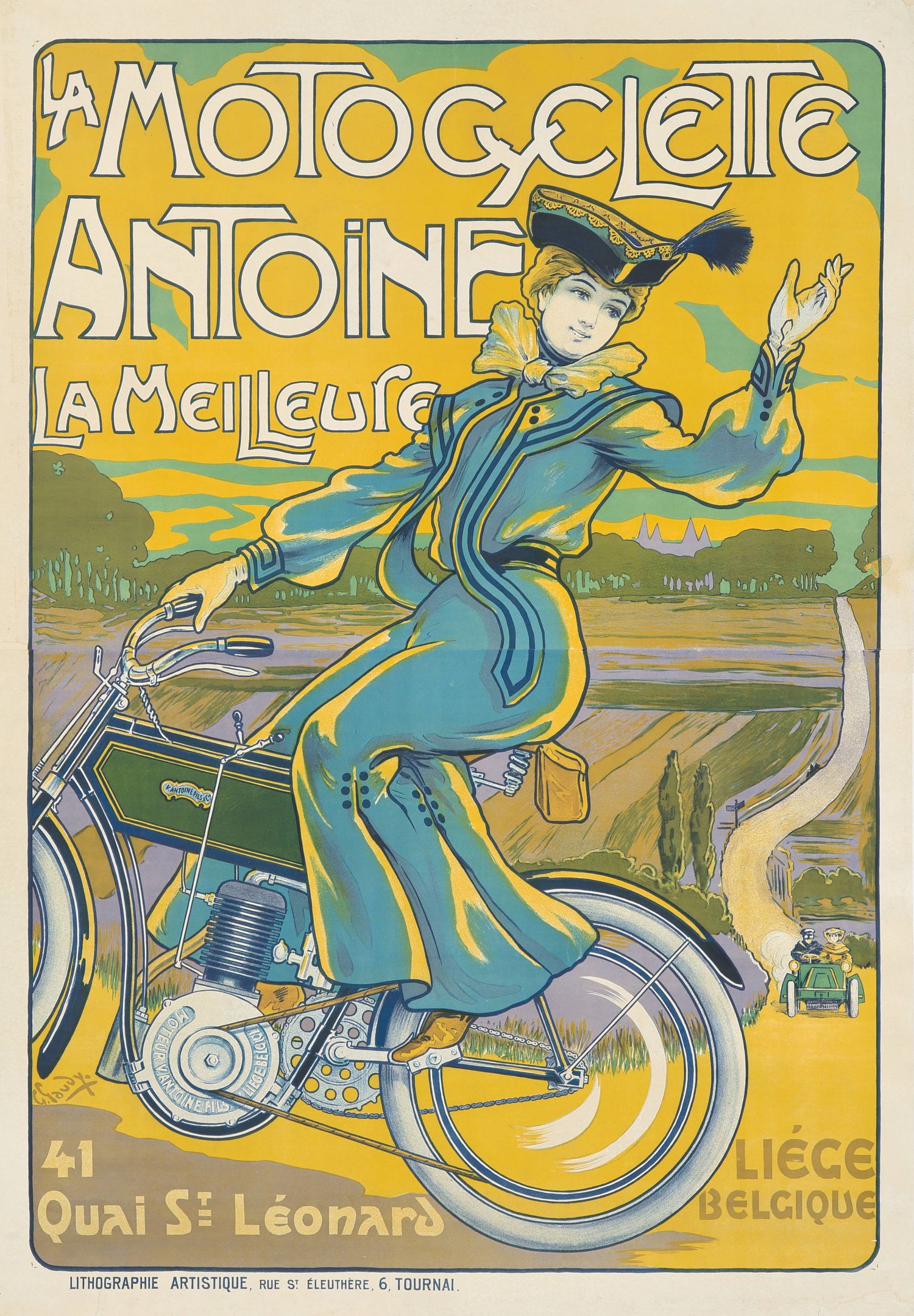 "La Motocyclette Antoine" de Georges Gaudy