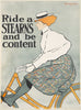 "Ride a Stearns and be Content" de Edward Penfield