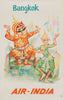 Poster vintage Bangkok, para Air India