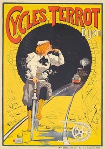 "Cycles Terrot Dijon" de Francisco Tamagno de 1895