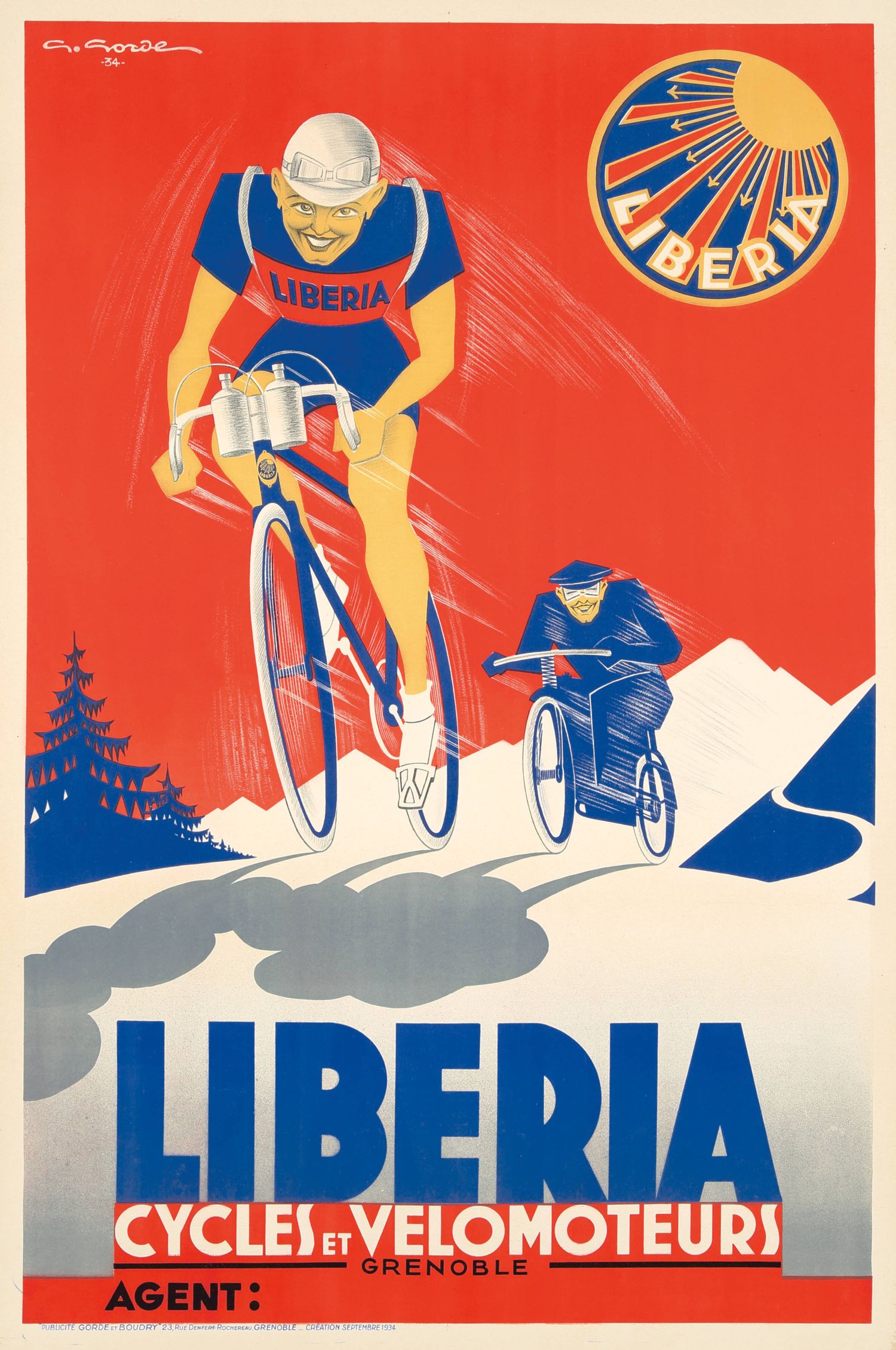 "Liberia Cycles et Vélomoteurs" de Gaston Gorde