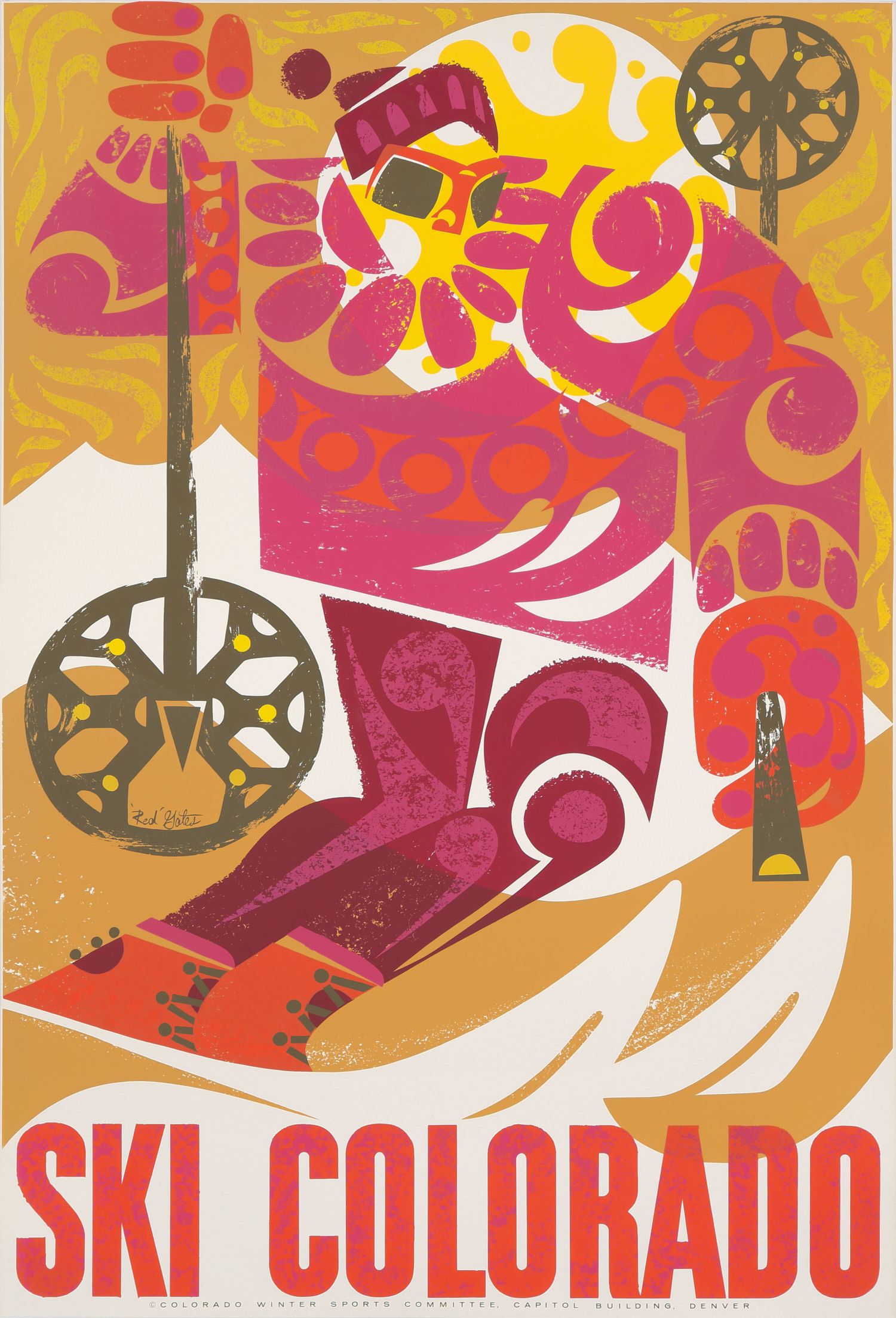 "Ski Colorado" de M. G. Whittingham de 1955