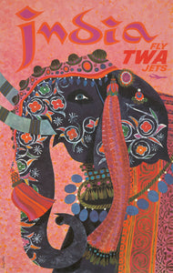 "India" de David Klein para TWA sin borde