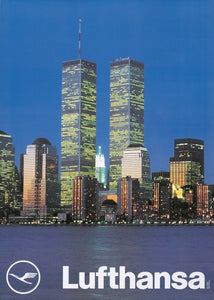 Póster de Lufthansa, Manhattan Reflejada