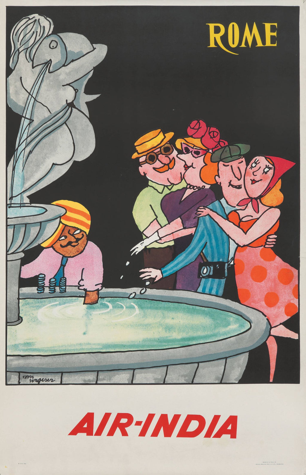 "Air India Rome" de Tomi Ungerer