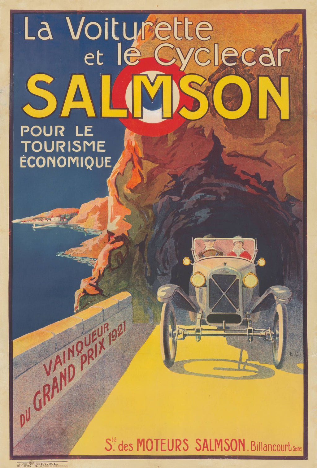 Póster de "Salmson Voiturette y Cyclecar"