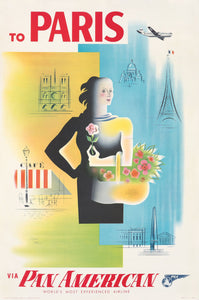 "París" de Jean Carlu para Pan Am