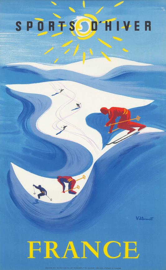 "Sports d'Hiver" de Bernard Villemot